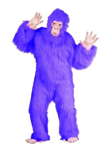 GORILLA APE ADULT MENS COSTUME CHIMPANZEE MONKEY ANIMAL MASCOT